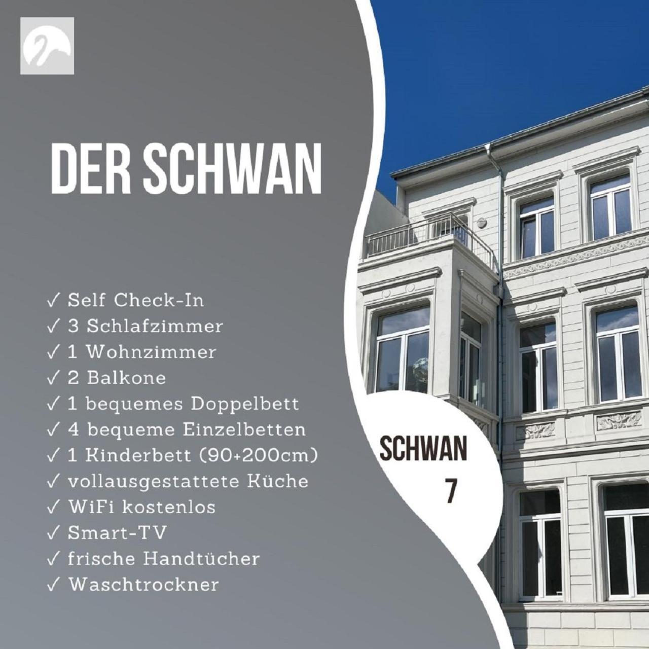 Der Schwan 7 - 3 Schlafzimmer - 2 Balkone - Zentral - 100 Qm Düren - Eifel Exteriér fotografie